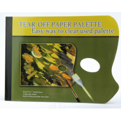 Malpalette aus Papier